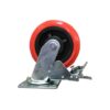 Rodaja Pu Centro De Plastico Con Freno Total Rueda 6" X 2" - Image 2