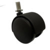 Rodaja Nylon Negro Con Tornillo Giratoria Rueda De 2" Cap